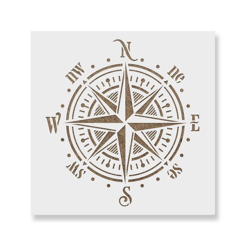 Compass rose stencil craft - stencil,