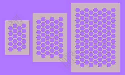 Honeycomb hexagon pattern