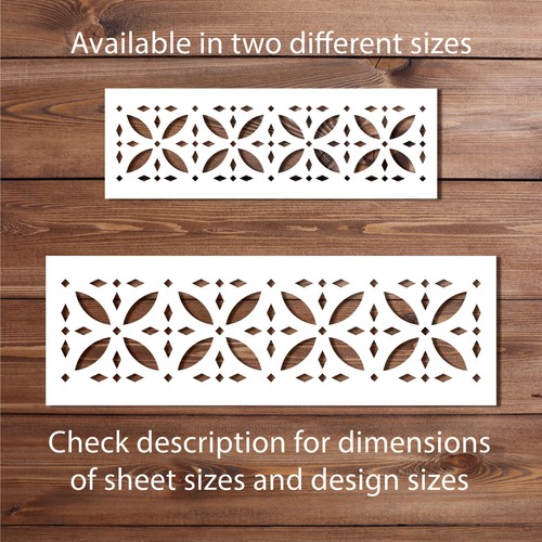 Geometric floral border - floral,