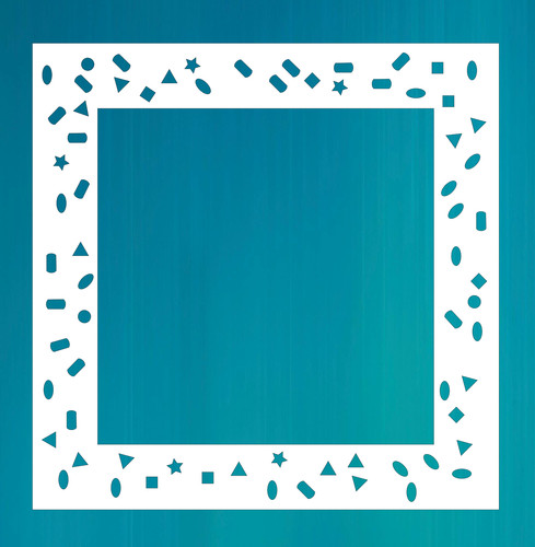 Confetti frame border - frame,