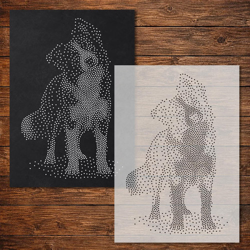 Border collie dog stipple art - border,