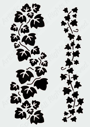 Ivy leaves border - border, reusable