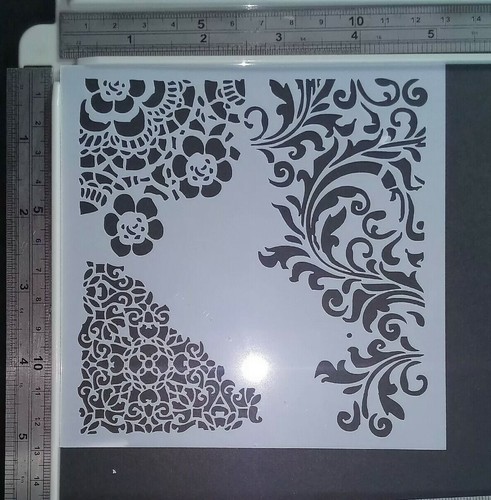 Border corner stencil - corner,