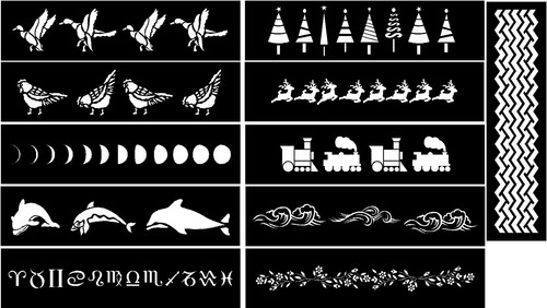 Border stencils - border,