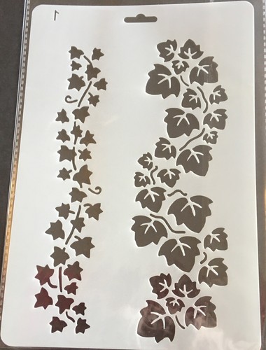 Ish stencil ivy leaves - stencil,