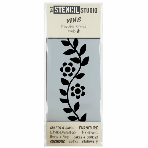 Lilliput flower border stencil - lilliput,
