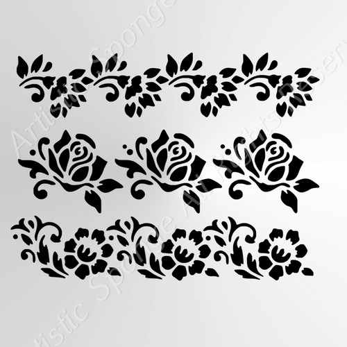 Ornament roses flowers - roses,