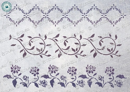 Borders set stencil 3 - borders,